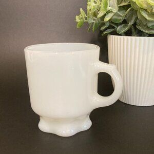 Vintage Anchor Hocking Fire King Milk Glass Coffee Cup